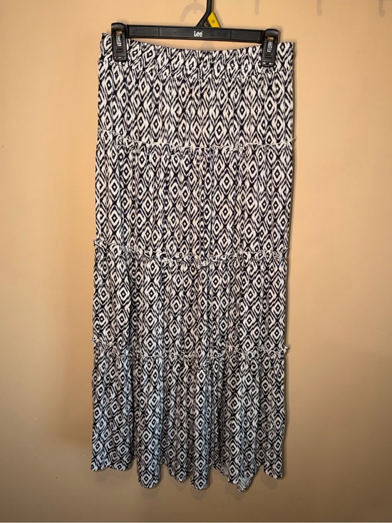 Hot Kiss Dresses & Skirts - Hot Kiss Women’s Black and White Tiered Maxi Skirt